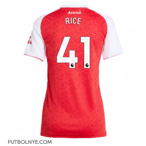 Camiseta Arsenal Declan Rice #41 Primera Equipación para mujer 2025-26 manga corta